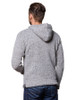 Pocket Detail of Men's Wool Hoodie with Pouch Pocket