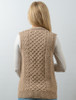 Women's V-Neck Waistcoat - Wicker