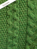 Aran Cable Poncho - Pattern Detail