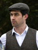 Trinity Tartan Flat Cap - Brown Check Pattern