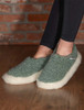 Merino Wool Slipper - Green