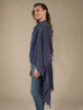 Lambswool Celtic Ruana Wrap - Mountain Blue