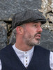 Donegal Tweed Men's Driving Cap - Charcoal