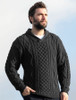 Shawl Neck Honeycomb Sweater - Derby