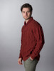 Shawl Collar Sweater - One Button Fisherman Sweater - Sienna