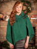 Shawl Collar Poncho with Leather Buckle Detail  - Forest (CatImage_/christmas-for-her) (CatImage_/aran-christmas-store)