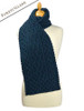 Men's Wool Cashmere Honeycomb Scarf - Forest Glade