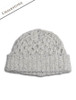 Women's Wool Cashmere Aran Honeycomb Hat - Chalkstone