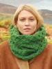 Aran Snood Scarf - Kiwi