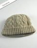 Aran Fleece Lined Rib Cap - Oatmeal