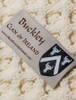 Buckley Clan Aran Throw - Label