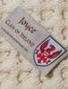 Joyce Clan Aran Throw - Label