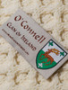 O'Connell Clan Aran Throw - Label