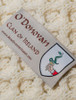O'Donovan Clan Aran Throw - Label