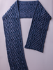 Aran Plaited Scarf - Denim/Atlantic