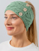 Super Soft Cable Stitch Headband - Seafoam Green