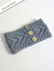 Super Soft Cable Stitch Headband - Ocean Grey