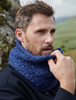 Super Soft Aran Infinity Scarf - Ink