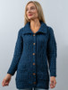 Button-Down Patchwork Cardigan - Atlantic