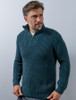 Ribbed Merino Troyer - Atlantic