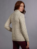 Plated Cardigan with Celtic Zip - Oatmeal Mix