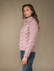 Super Soft Chunky Cable Cowl Neck Aran - Winter Rose