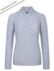 Textured Merino Side Zip Cardigan - Greyed Light
