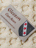 Gleeson Clan Aran Throw - Label