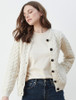 Ladies Super Soft Hand Knit Merino Lumber Jacket
