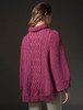 Super Soft Poncho Rib Neck - Magenta