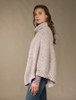 Super Soft Poncho Rib Neck - Oatmeal Nep