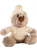 Small Teddy Bear In Aran Sweater & Bobble Hat 