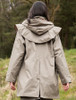 Skellig Ladies Waterproof 3/4 Coat - Chinchilla