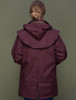 Skellig Ladies Waterproof 3/4 Coat - Deep Claret