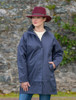 Trinity Ladies Waterproof 3/4 Coat - Navy 