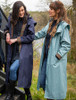 Donegal Ladies Waterproof Full Length Coat - Navy