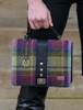 Fiona Tweed Bag - Green and Purple Plaid