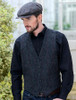 Tweed Waistcoat - Charcoal with Red
