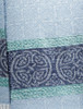 GlenAran Celtic Border Pattern Scarf - Alaska Blue