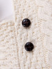 O'Connell Clan Aran Poncho Button Detail