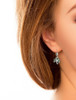 Connemara Marble Shamrock Drop Earrings