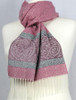 Celtic Border Pattern Scarf - Ice Pink