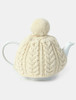 Aran Cable Knit Tea Cosy  - Natural White