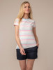 Causeway Short Sleeved T-Shirt - Pink & Blue Stripe