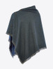 Hazelwood Pure Wool Tweed Poncho - Mist