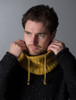 Men's Super Soft Trellis Snood Scarf  - Yellow