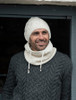 Men's Super Soft Trellis Snood Scarf 