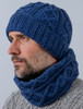 Extra Soft Aran Snood - Ink