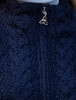Ladies Merino Cable Design Zip Coatigan - Celtic Knot Zipper
