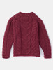 Kid's Super Soft Merino Cable Knit Aran Sweater - Jam